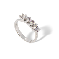 Anneau Idee Preziose dal 1987 Femme in Or blanc Diamante IP.AK18B/48D